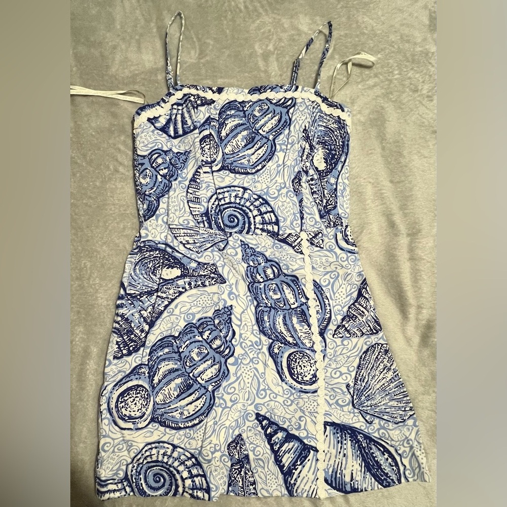 NWOT: LILLY PULITZER Jesse Romper Dress
"STUFFED SHELLS" Size 0 $158 Style 91987